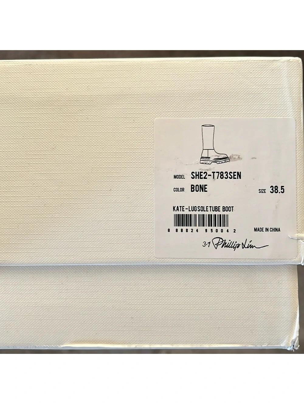 3.1 Phillip Lim Kate Tall Boots in White, Size 38.5 New in Box + Dust Bag $650